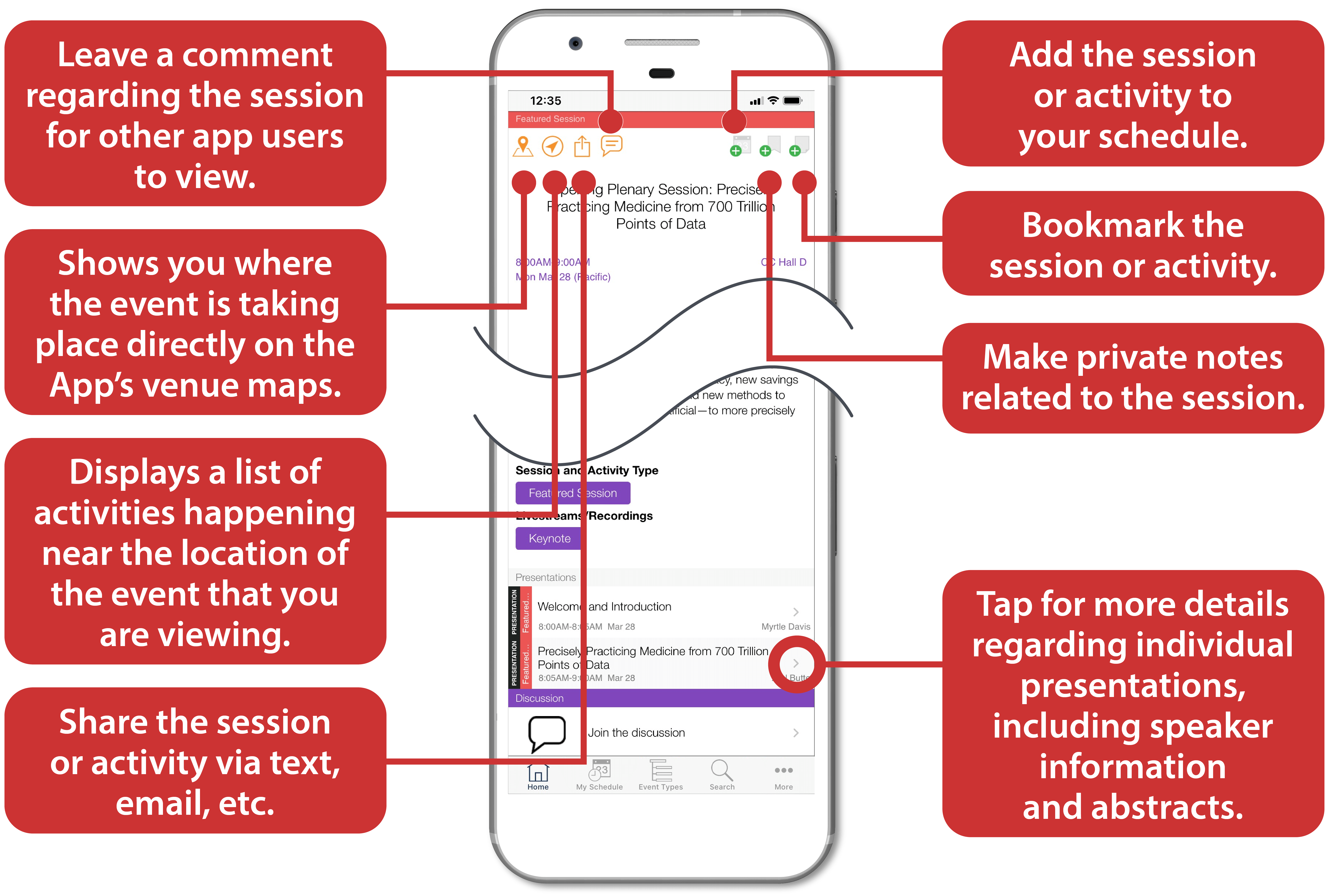 Cellphone app features image