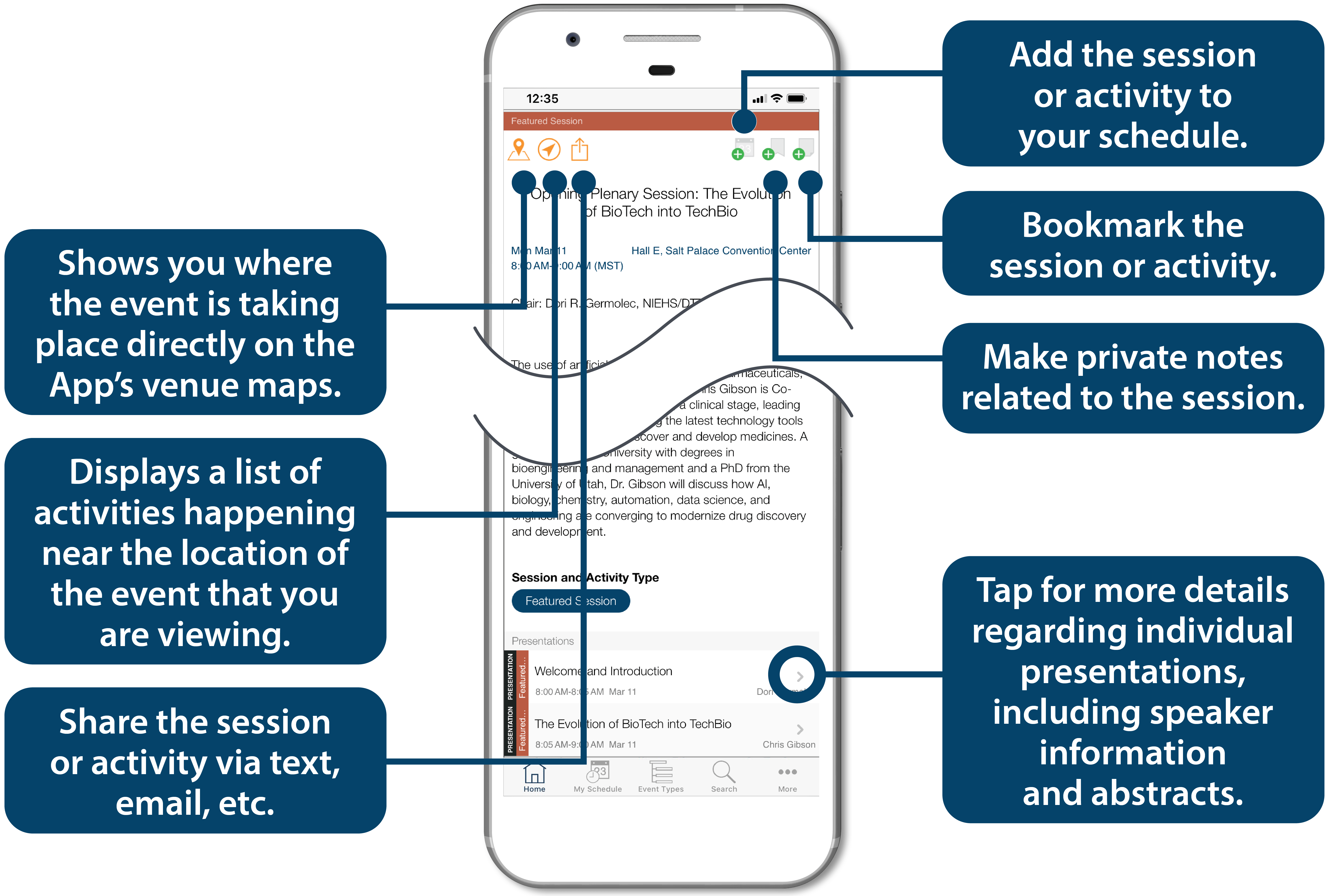 Cellphone app features image