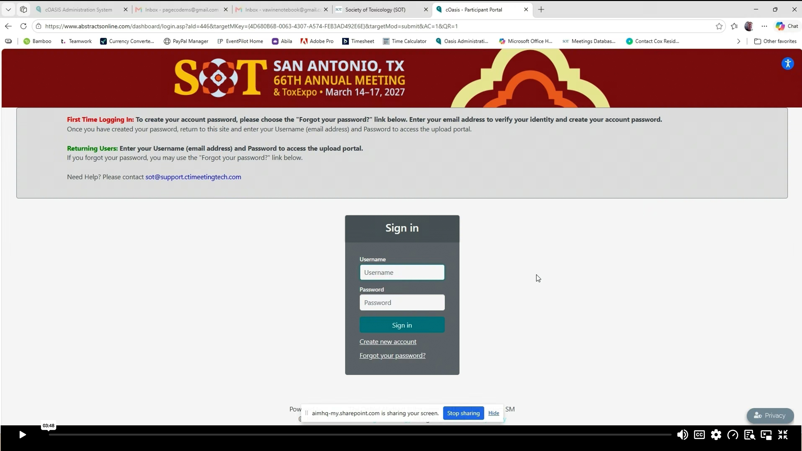 Login Instructions