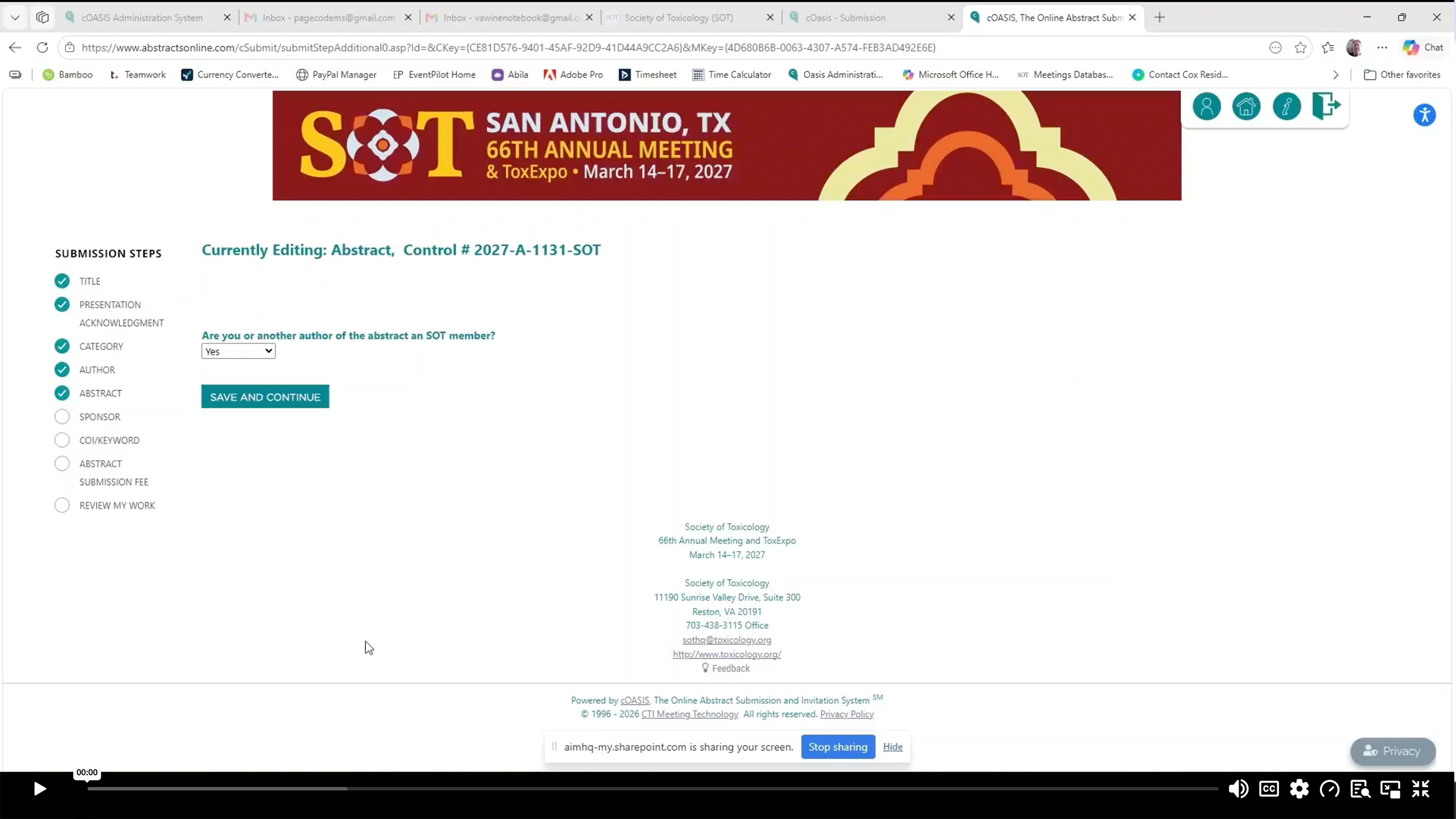 Sponsor and Conflict of Interest Steps
