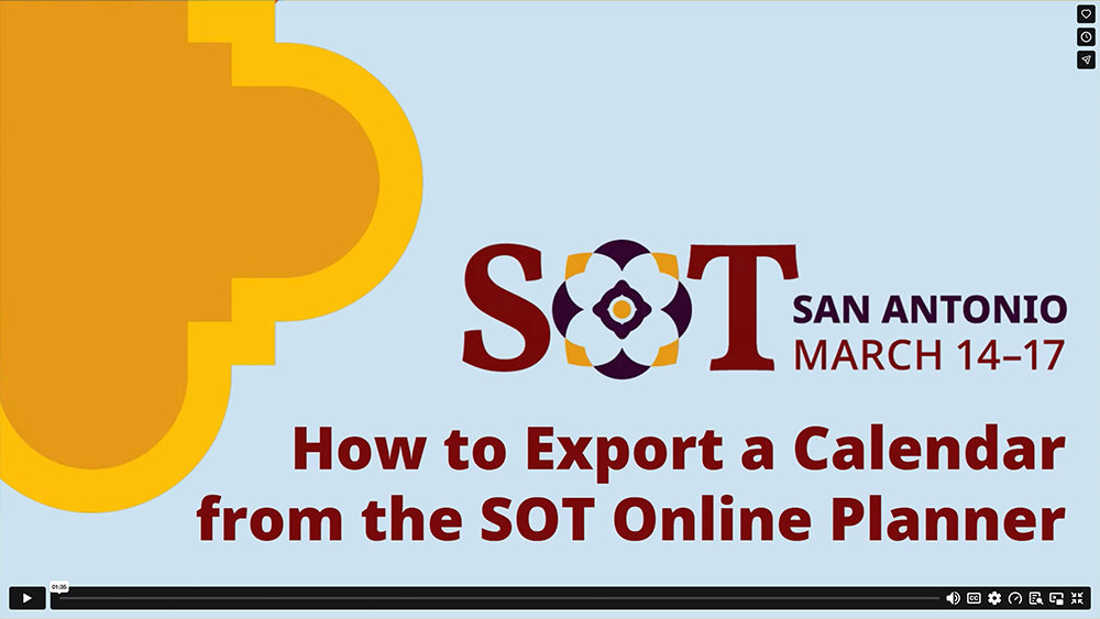 Export Your Schedule 