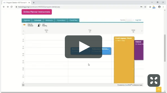 Video on How to Add SOT Events to the Online Planner