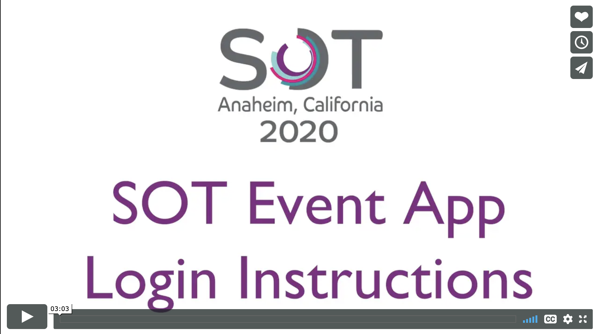 Video with Log-In Instructions