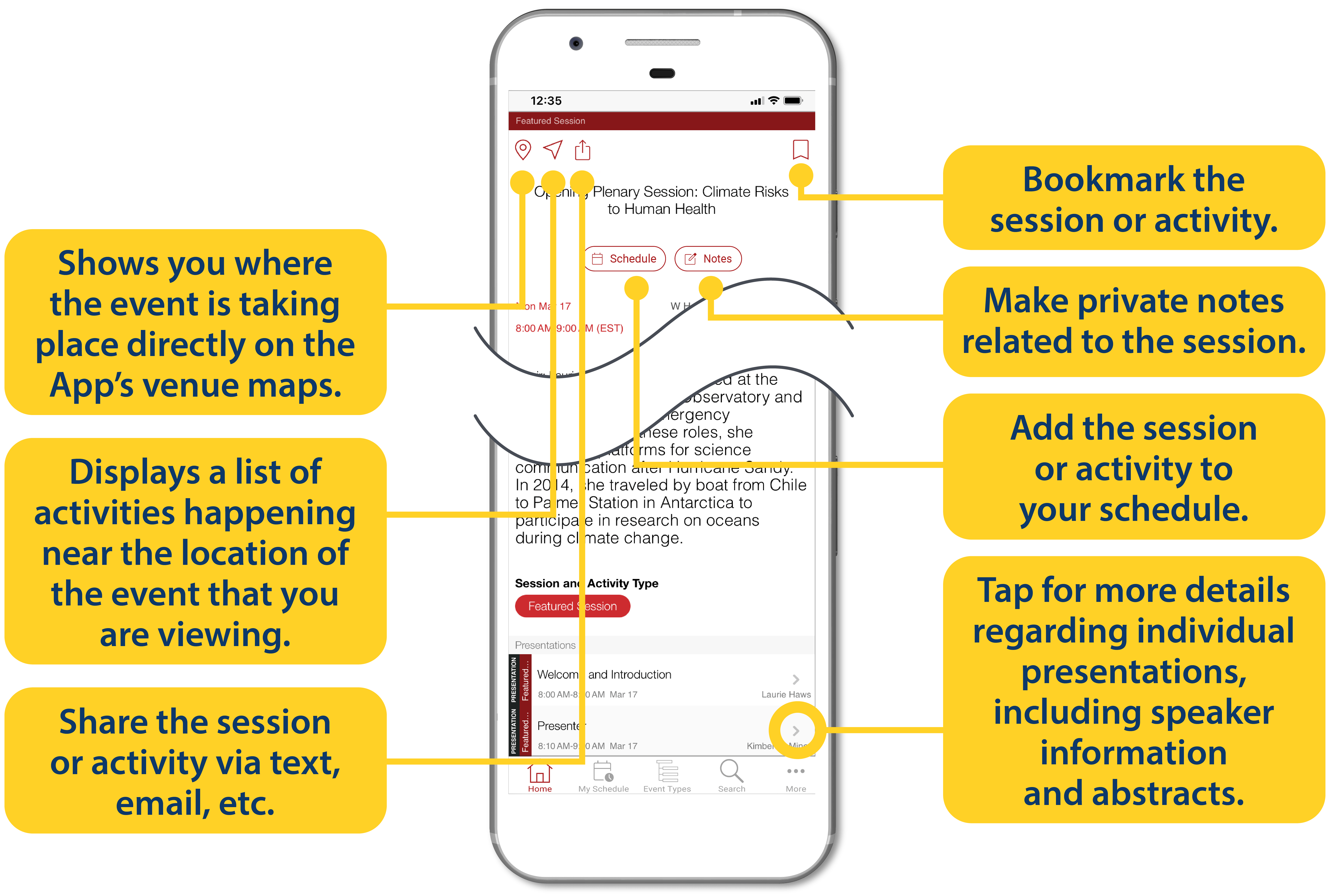 Cellphone app features image